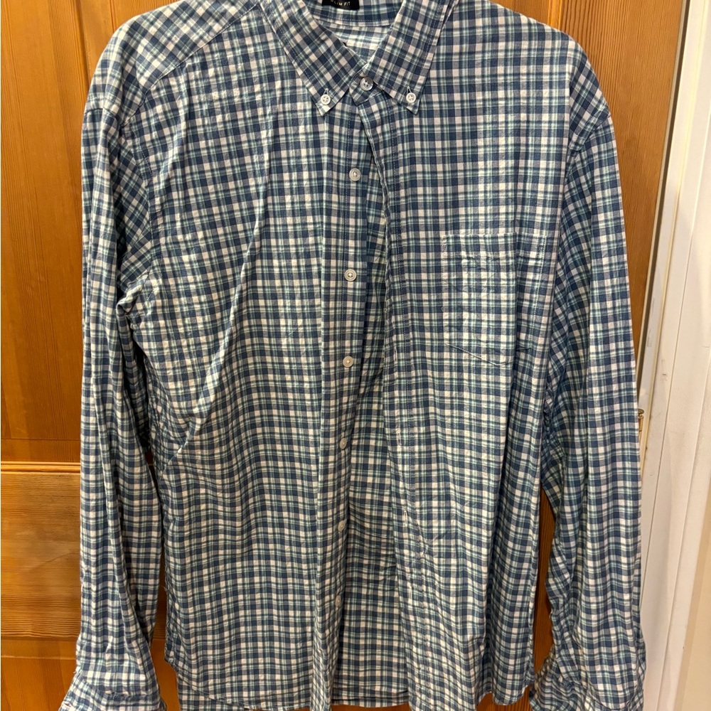 J. Crew Blue Casual Button Down Shirt